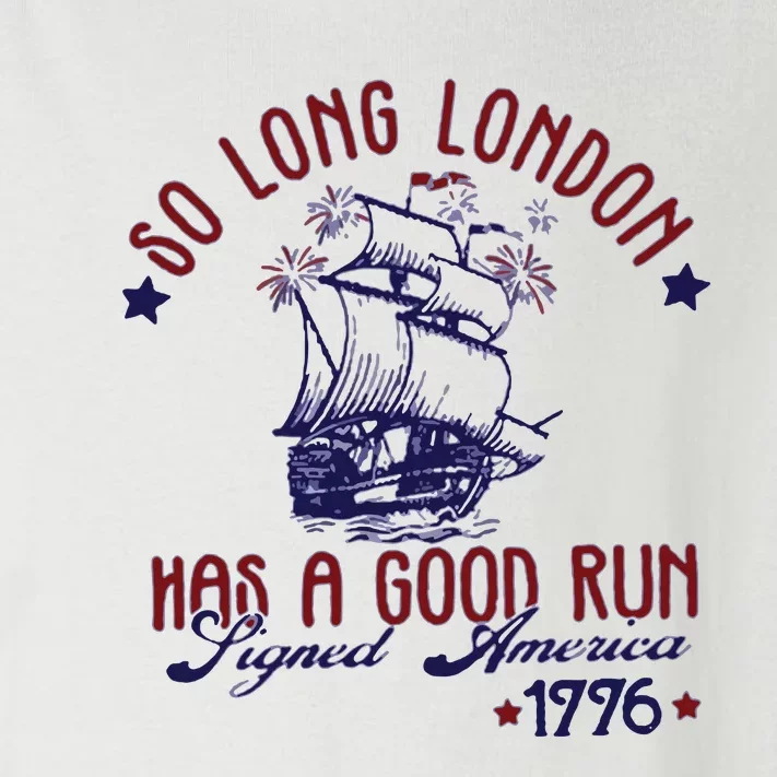 New 4th Of July So Long London Toddler Long Sleeve Shirt