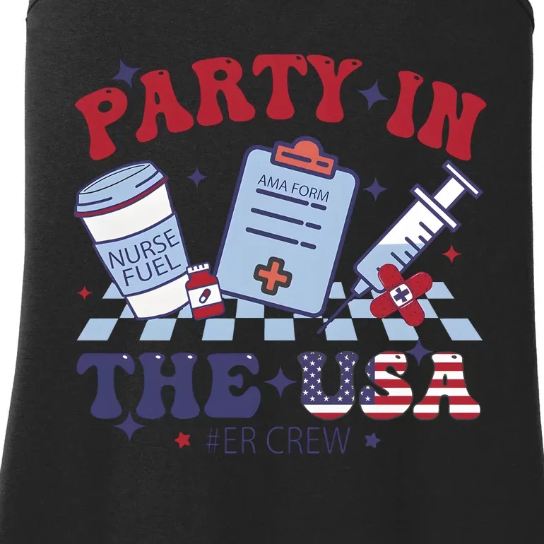 Nurse 4th Of July Party Ladies Essential Tank