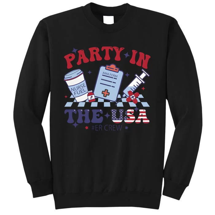 Nurse 4th Of July Party Tall Sweatshirt