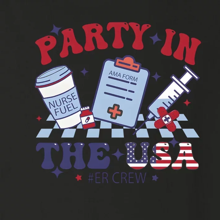 Nurse 4th Of July Party Toddler Long Sleeve Shirt