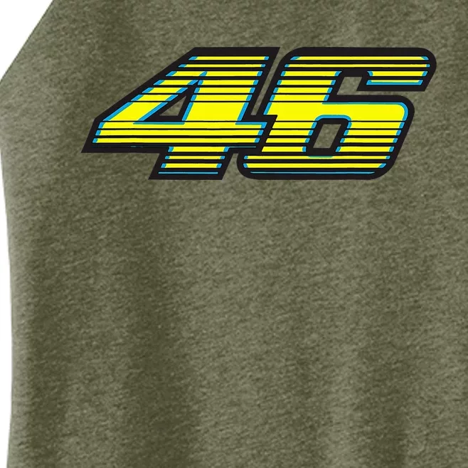 Number 46 Superbike Racing Number Women’s Perfect Tri Rocker Tank