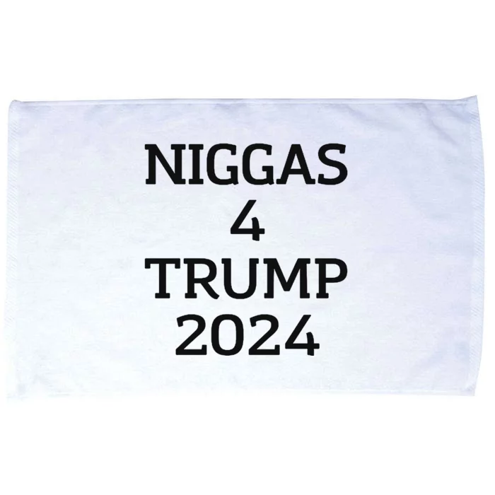 Niggas 4 Trump 2024 Microfiber Hand Towel