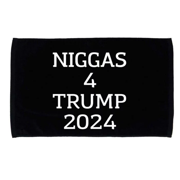 Niggas 4 Trump 2024 Microfiber Hand Towel