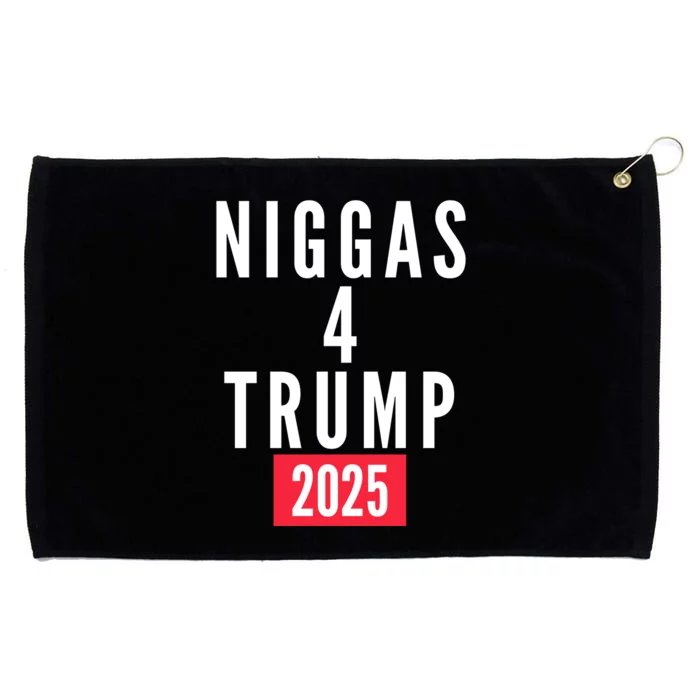 Niggas 4 Trump 2025 Grommeted Golf Towel