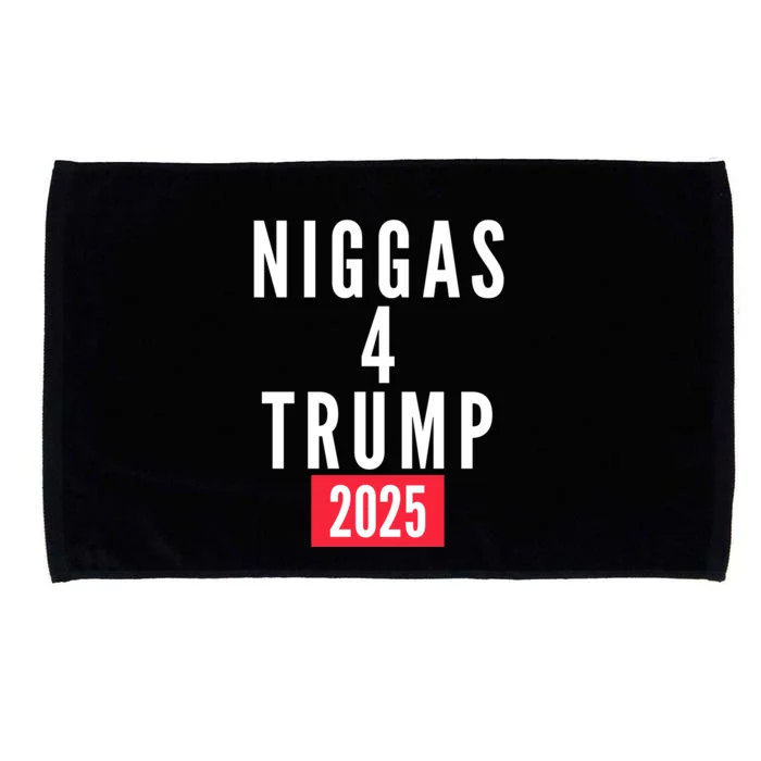 Niggas 4 Trump 2025 Microfiber Hand Towel