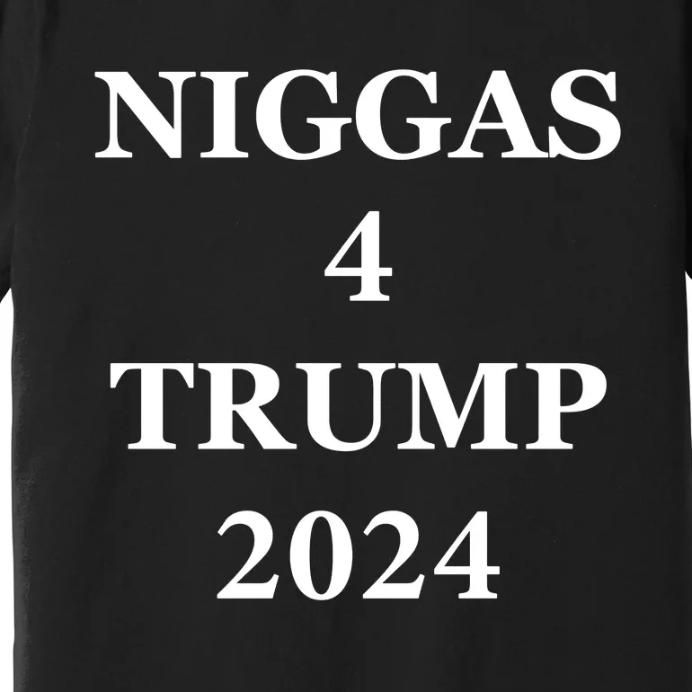 Niggas 4 Trump 2024 Trump Never Surrender Premium T-Shirt