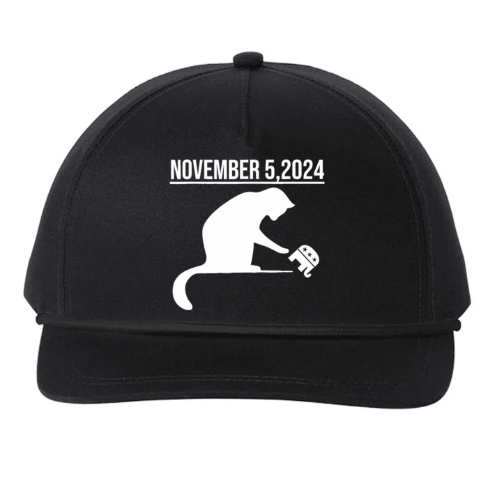 November 5 2024 The Revenge Of The Cat Ladies Snapback Five-Panel Rope Hat