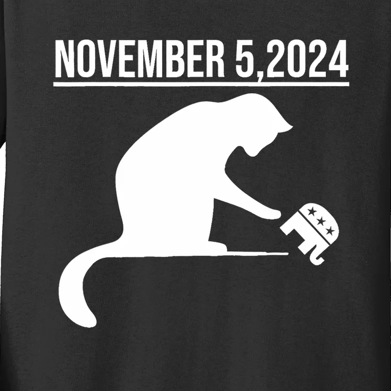 November 5 2024 The Revenge Of The Cat Ladies Kids Long Sleeve Shirt