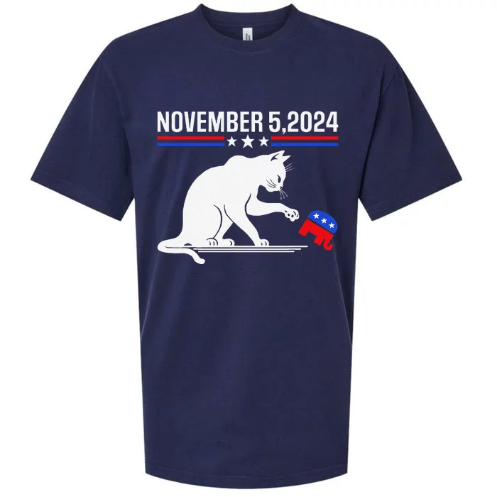 November 5 2024 The Revenge Of The Cat Ladies Meme Kamala Sueded Cloud Jersey T-Shirt