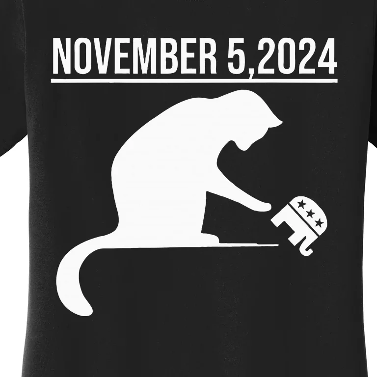 November 5 2024 The Revenge Of The Cat Ladies Cats Kamala Women's T-Shirt