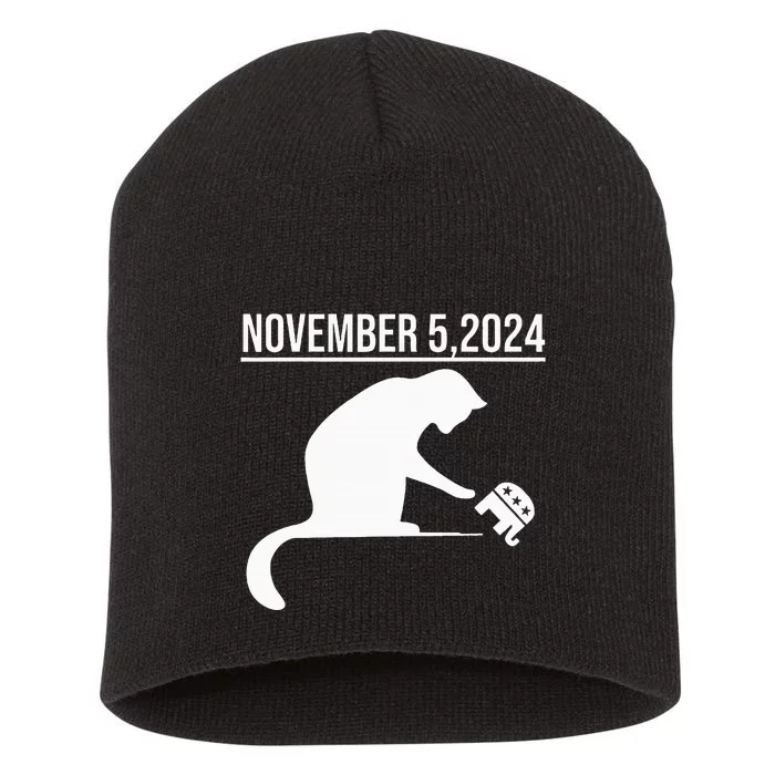 November 5 2024 The Revenge Of The Cat Ladies Cats Kamala Short Acrylic Beanie