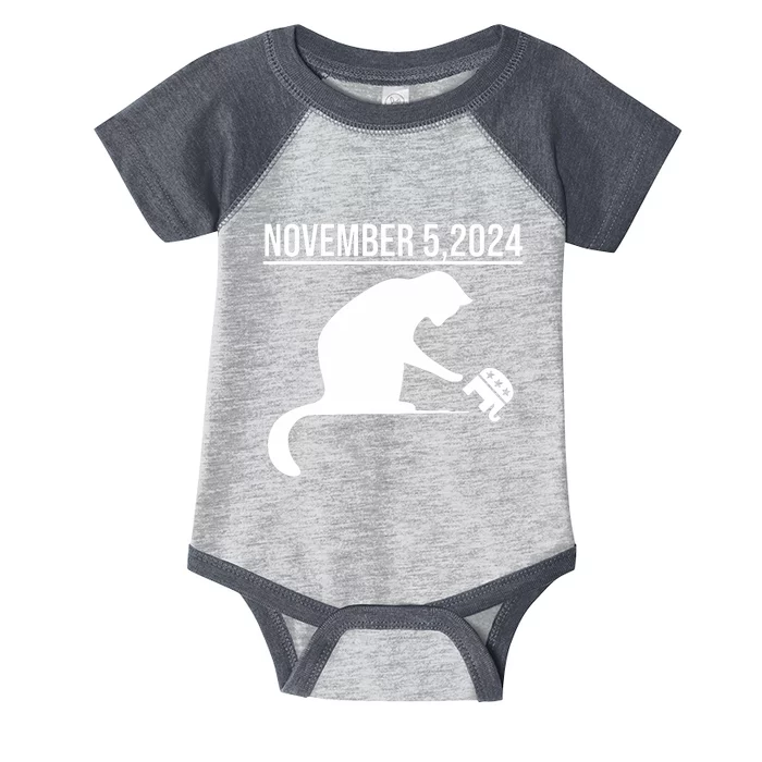 November 5 2024 The Revenge Of The Cat Ladies Cats Kamala Infant Baby Jersey Bodysuit