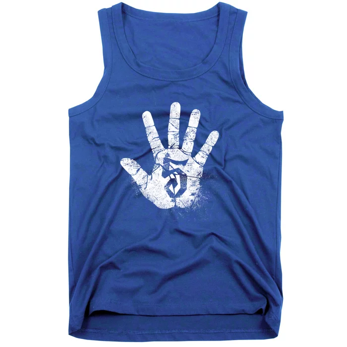 Number 5 Hi Five Hand Sign Hello Greeting Play Games Academy Gift Tank Top