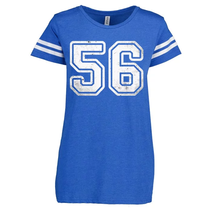 Number 56 White Sports Jersey Vintage 56th Birthday Enza Ladies Jersey Football T-Shirt