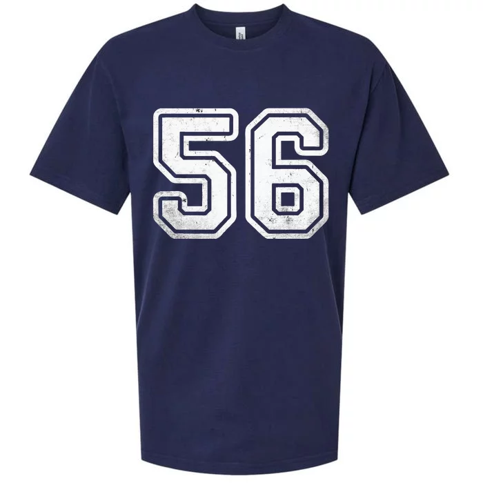 Number 56 White Sports Jersey Vintage 56th Birthday Sueded Cloud Jersey T-Shirt