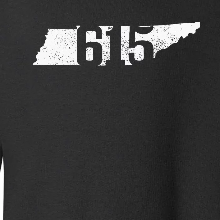 Nashville 615 Area Code Tennessee State Map Pride Music City Toddler Sweatshirt