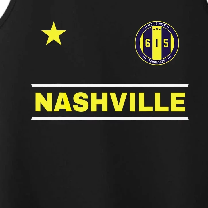 Nashville 615 Designer Round Badge - Tennessee Performance Tank