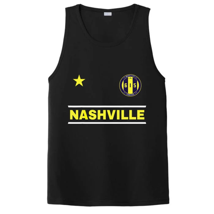 Nashville 615 Designer Round Badge - Tennessee Performance Tank