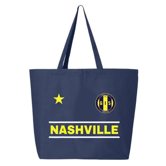 Nashville 615 Designer Round Badge - Tennessee 25L Jumbo Tote