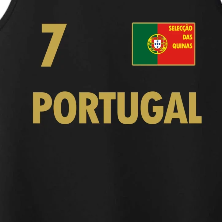 Number 7 Portugal Soccer Jersey Portuguese Football Men Women Performance Tank