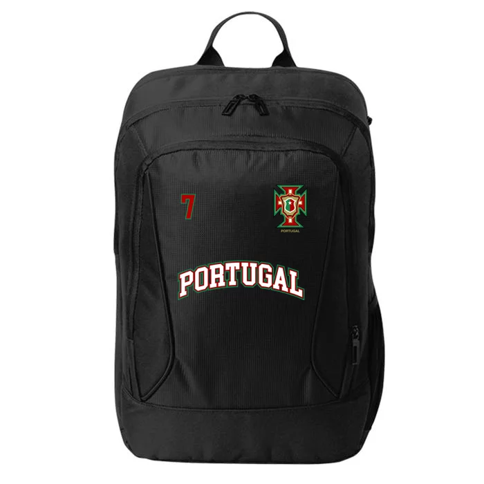 Number 7 Portugal Soccer Jersey Portuguese Football Men Women City Backpack