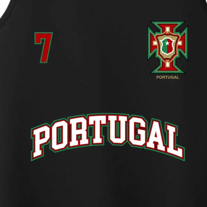 Number 7 Portugal Soccer Jersey Portuguese Football Men Women Performance Tank