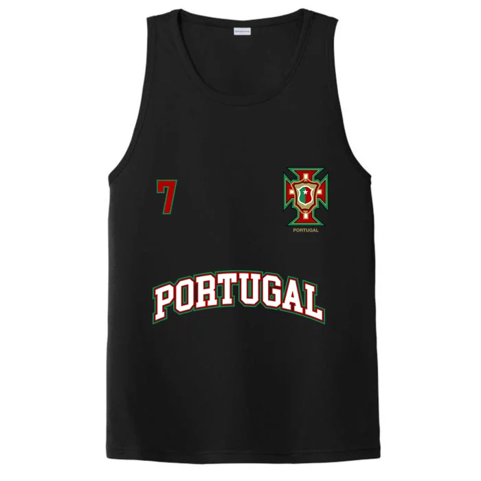 Number 7 Portugal Soccer Jersey Portuguese Football Men Women Performance Tank