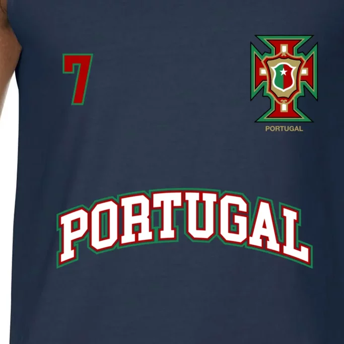 Number 7 Portugal Soccer Jersey Portuguese Football Men Women Comfort Colors® Tank Top