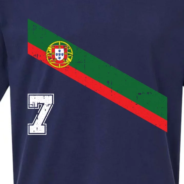 Number 7 Portugal Soccer Jersey Portuguese Football Men Women Sueded Cloud Jersey T-Shirt