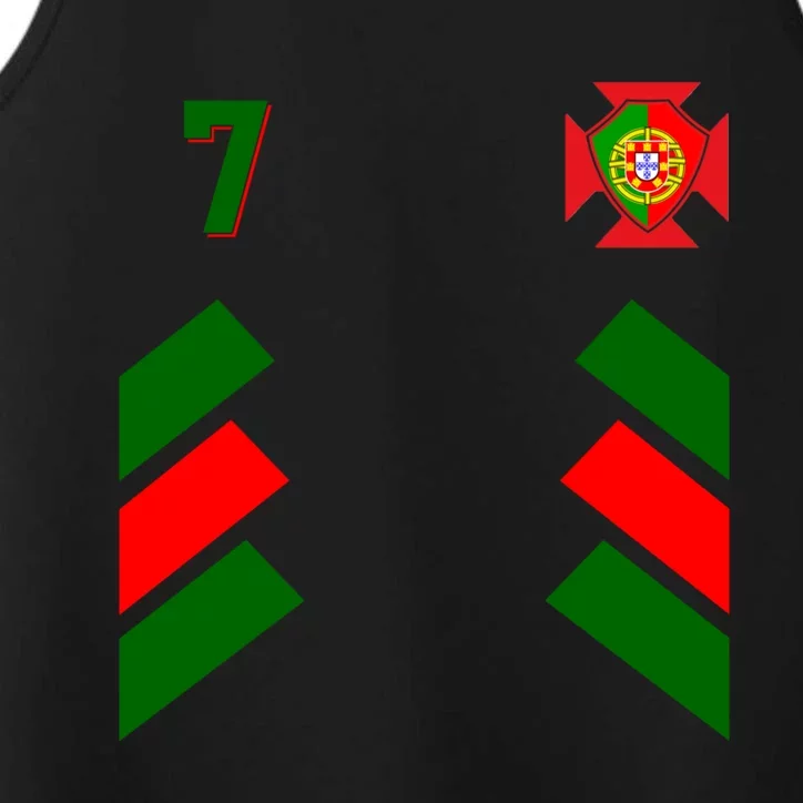 Number 7 Portugal Soccer Jersey Portuguese Football Men Women Performance Tank