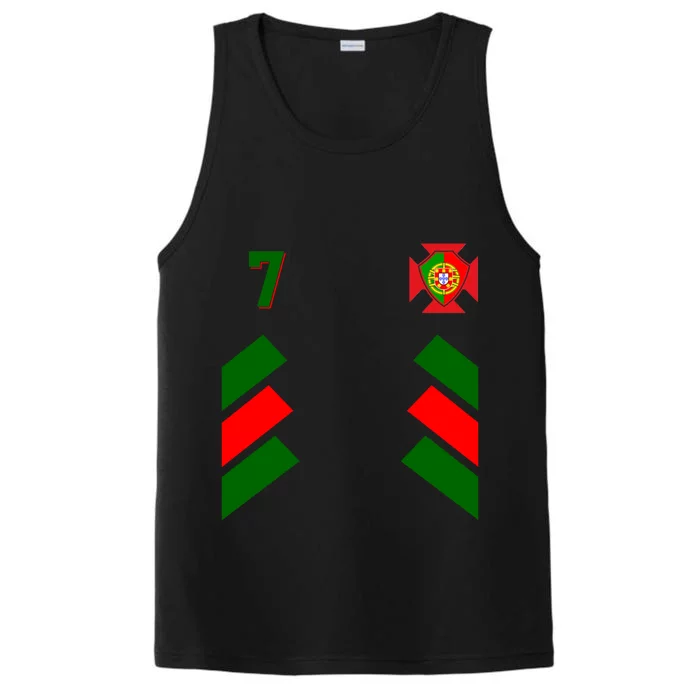 Number 7 Portugal Soccer Jersey Portuguese Football Men Women Performance Tank