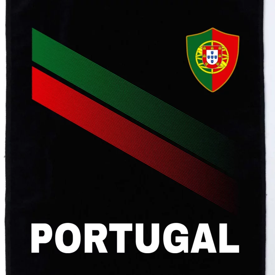 Number 7 Portugal Soccer Jersey Portuguese Football Men Women Platinum Collection Golf Towel