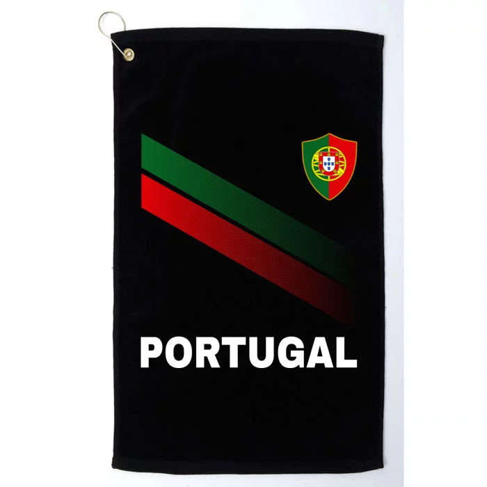 Number 7 Portugal Soccer Jersey Portuguese Football Men Women Platinum Collection Golf Towel