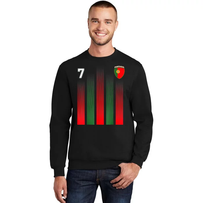 Number 7 Portugal Soccer Jersey Portuguese Football Men Women Sweatshirt