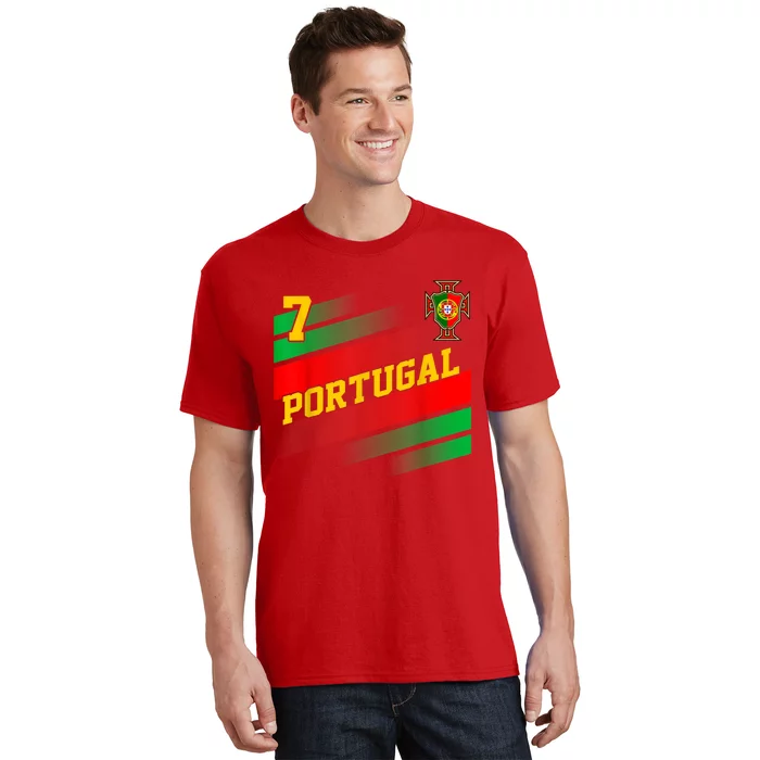 Number 7 Portugal Soccer Jersey Portuguese Football Women T-Shirt