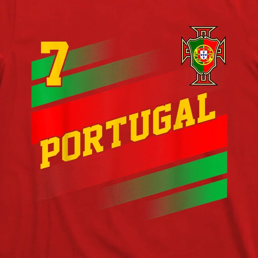 Number 7 Portugal Soccer Jersey Portuguese Football Women T-Shirt