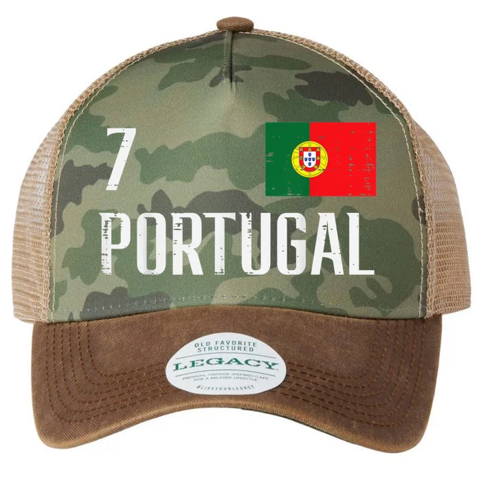 Number 7 Portugal Soccer Jersey Portuguese Football Women Legacy Tie Dye Trucker Hat