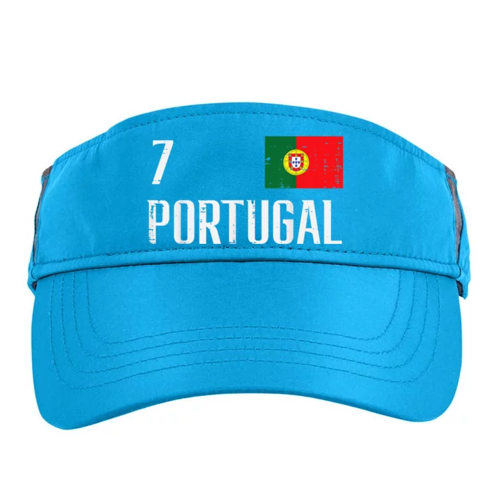 Number 7 Portugal Soccer Jersey Portuguese Football Women Adult Drive Performance Visor