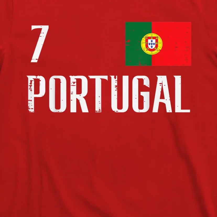 Number 7 Portugal Soccer Jersey Portuguese Football Women T-Shirt