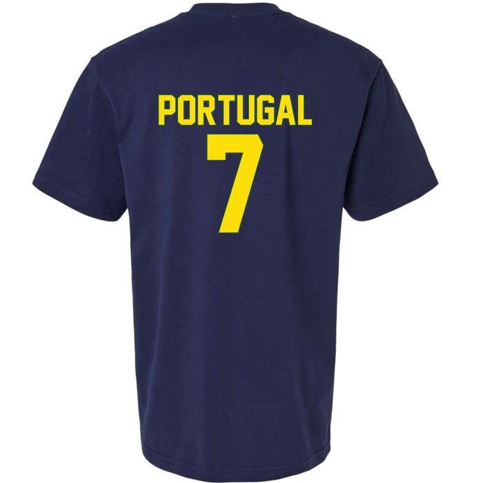 Number 7 Portugal Soccer Jersey Portuguese Football Men Women Front & Back Sueded Cloud Jersey T-Shirt