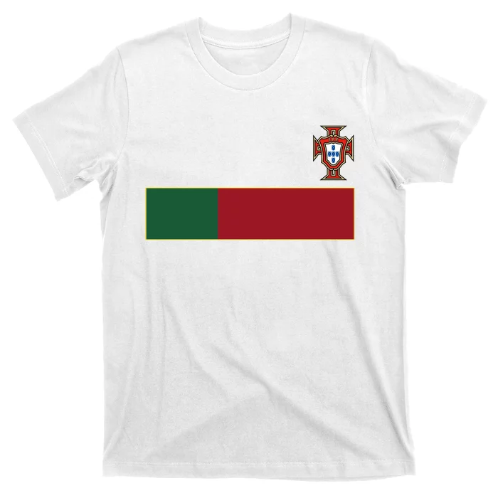 Number 7 Portugal Soccer Jersey Portuguese Football Men Women Front & Back T-Shirt