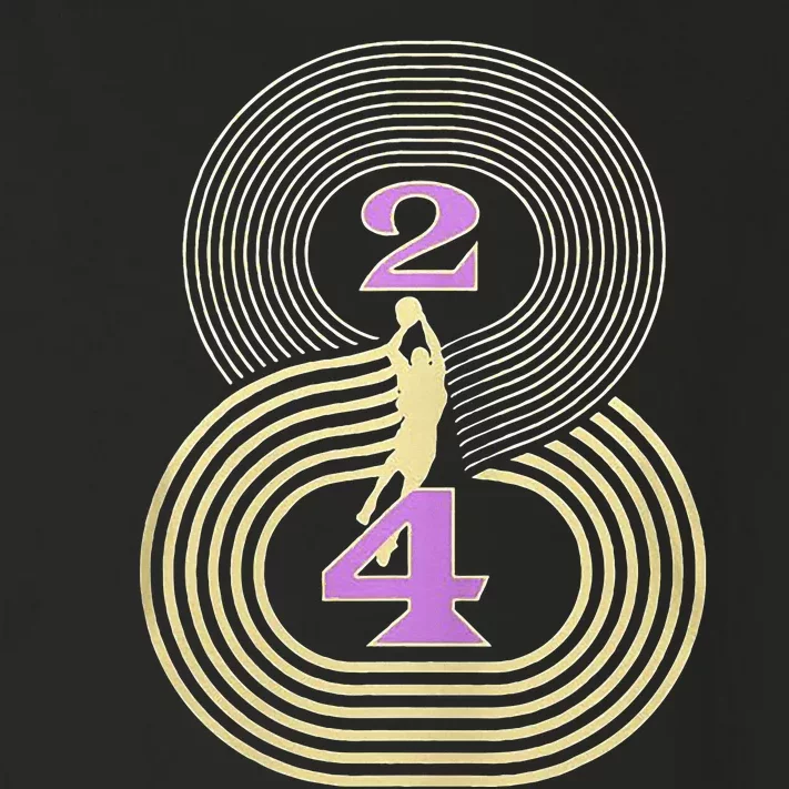 Number 8 And 24 Basketball Sport Memorial Toddler Long Sleeve Shirt