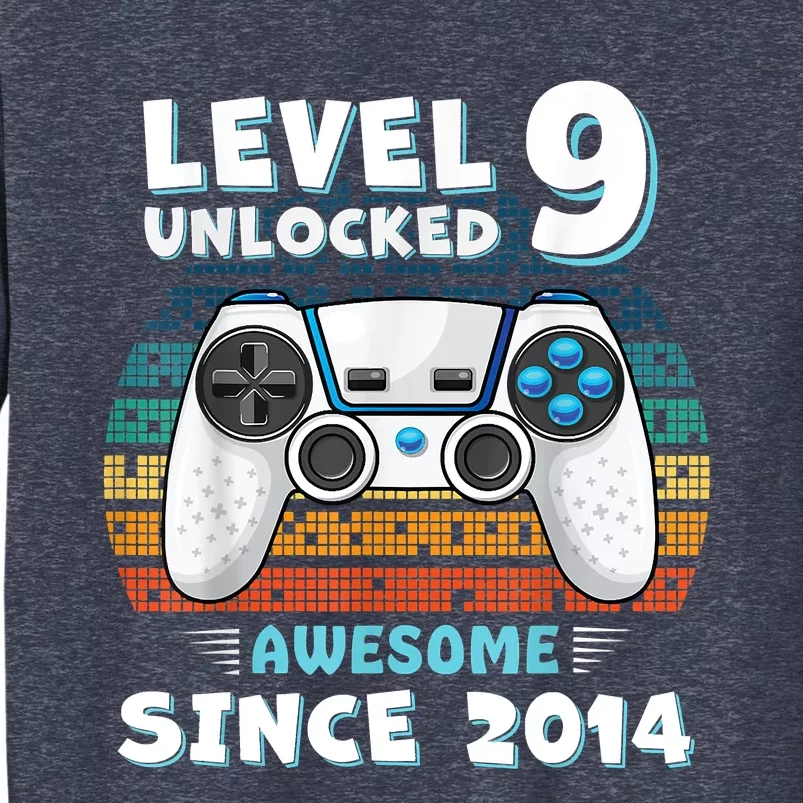 Nine 9yr BDay Son Boy Funny Gamer 9th 9 Year Old Birthday Sweatshirt