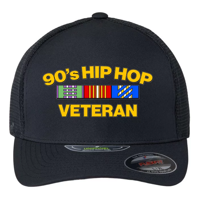 Nineties 90s Hip Hop Veteran Flexfit Unipanel Trucker Cap