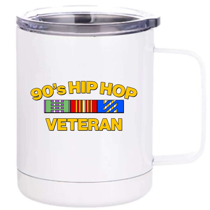 Nineties 90s Hip Hop Veteran Front & Back 12oz Stainless Steel Tumbler Cup