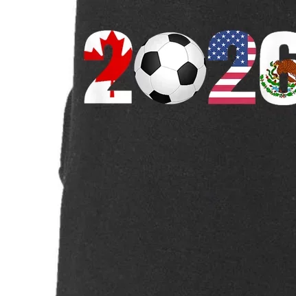 North America 2026 Football | Canada Usa Mexico Soccer Doggie 3-End Fleece Hoodie