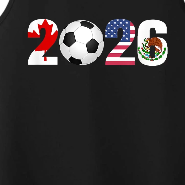 North America 2026 Football | Canada Usa Mexico Soccer Performance Tank