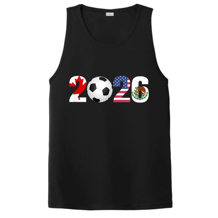 North America 2026 Football | Canada Usa Mexico Soccer Performance Tank