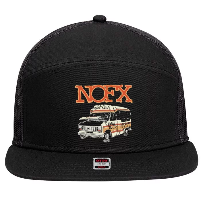 Nofx August 2425 2024 Parc Olympique In Montreal Qc 7 Panel Mesh Trucker Snapback Hat