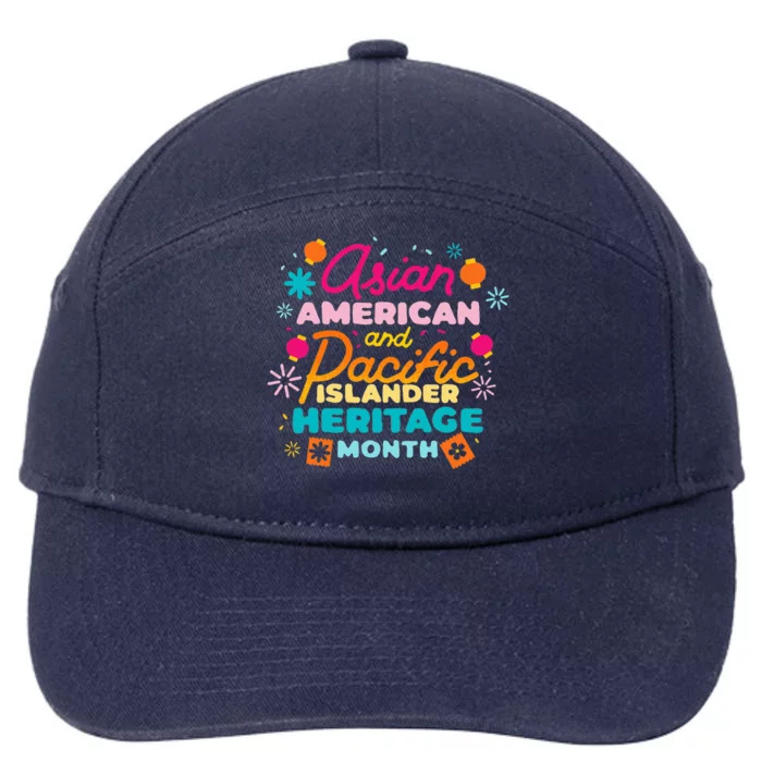 National Asian And Pacific Islander Heritage Month 7-Panel Snapback Hat